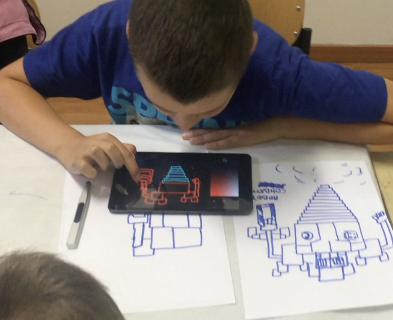 Person working on creative technology project